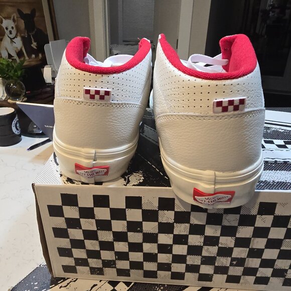 VANS Skate Half Cab Vintage Sport White/Red Sneakers Mid-Top Men’s Size 10 NEW - Picture 4 of 8